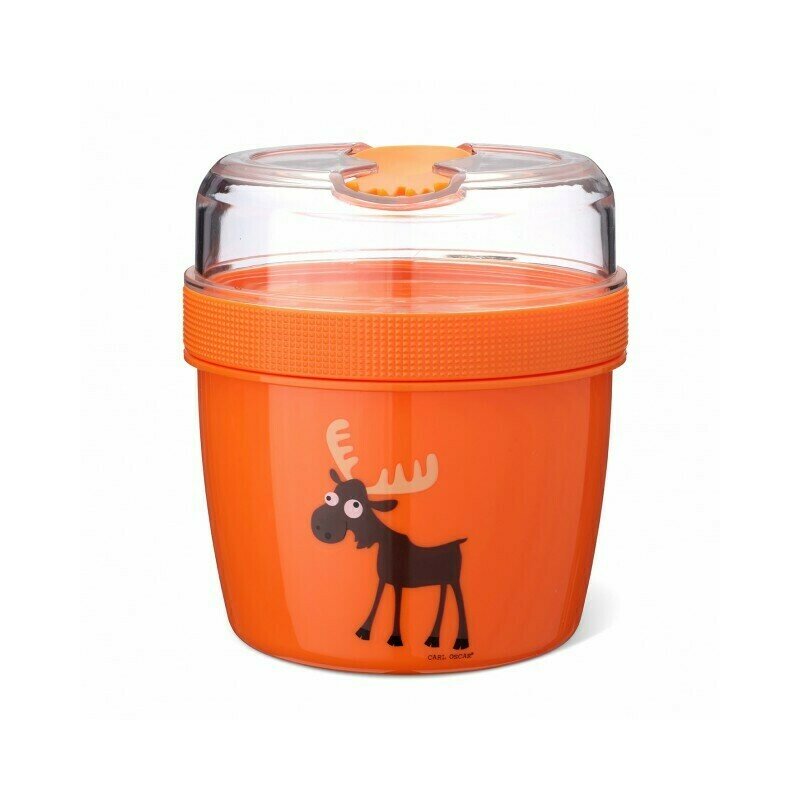 Carl oscar - caserola n'ice cup l, 0.6 l, compartimentata, cu disc de racire, orange