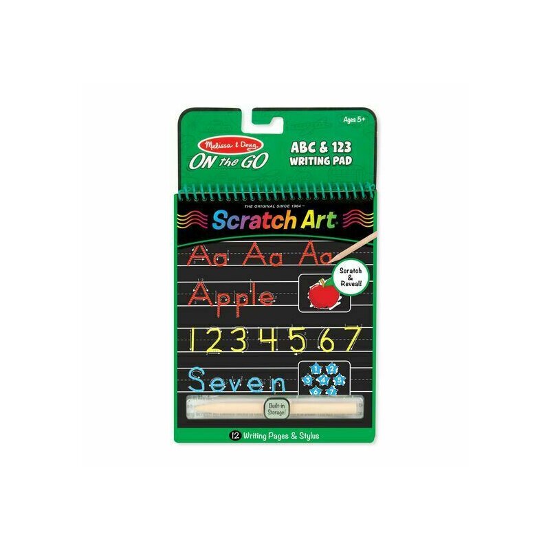 Melissa & doug - carte cu activitati litere si numere , pentru razuit