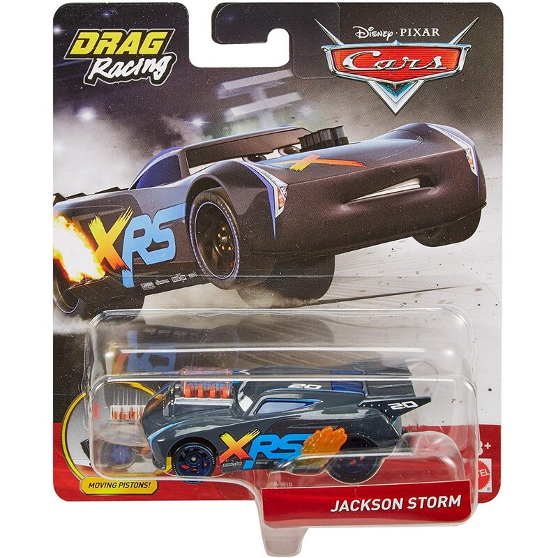 Mattel - Masinuta XRS de curse , Disney Cars, Metalica, Personajul Jackson Storm