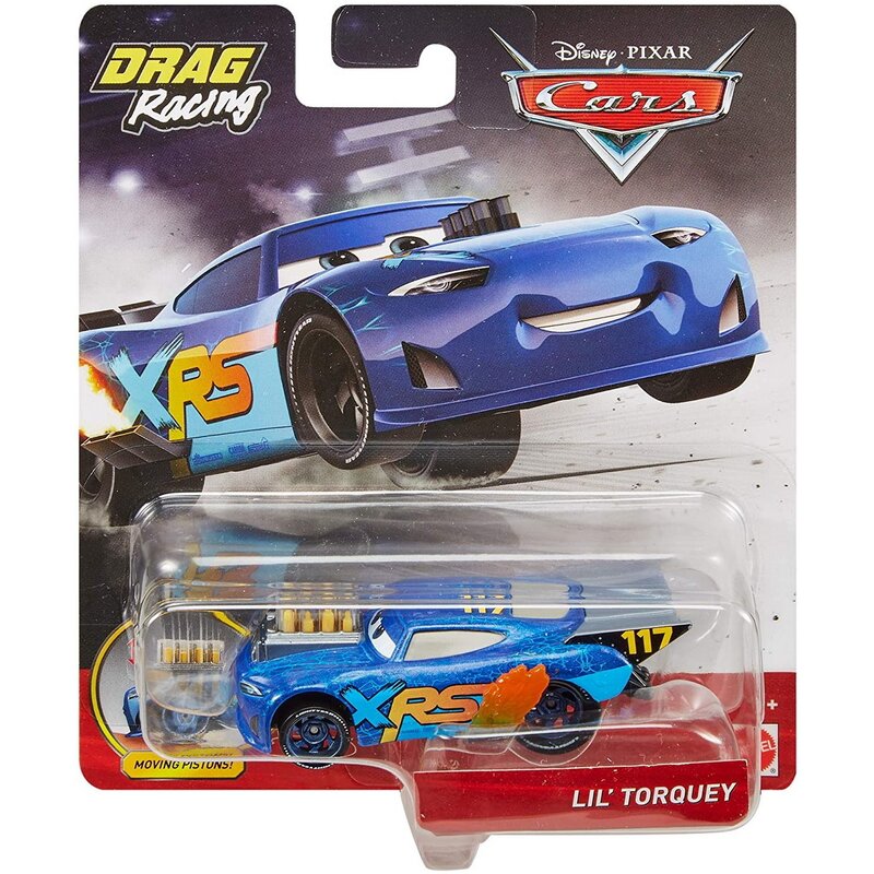 Mattel - Masinuta XRS de curse , Disney Cars, Metalica, Personajul Lil Torque