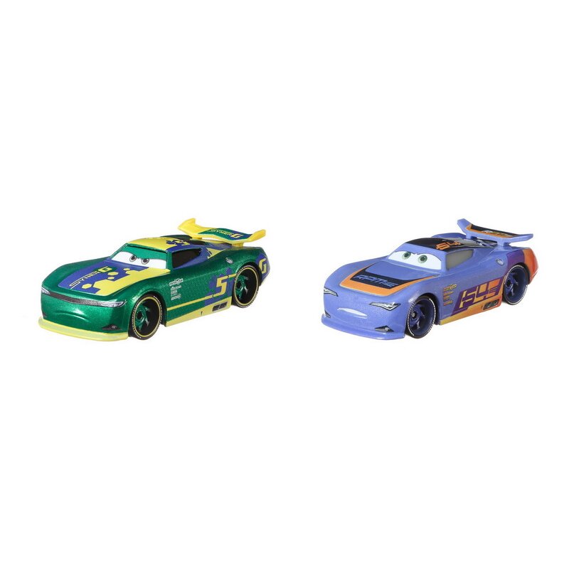 Mattel - Set vehicule Eric Braker , Disney Cars 3, Metalice, Cu Barry Depedal