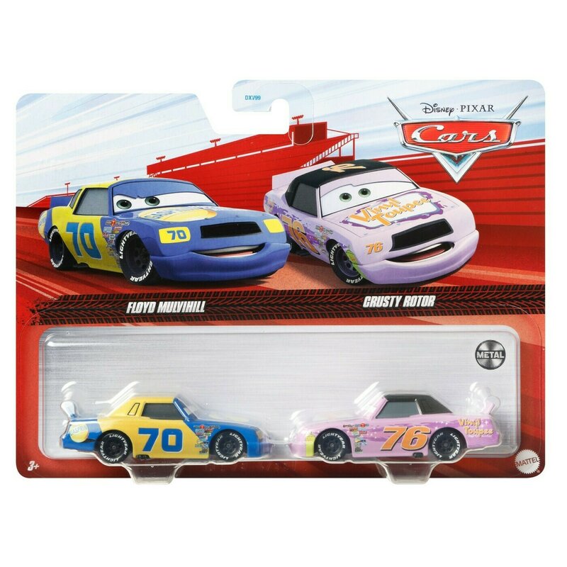 Mattel - CARS3 SET 2 MASINUTE METALICE FLOYD MULVIHILL SI CRUSTY ROTOR