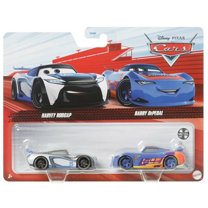 CARS3 SET 2 MASINUTE METALICE HARVEY RODCAP SI BARRY DEPEDAL