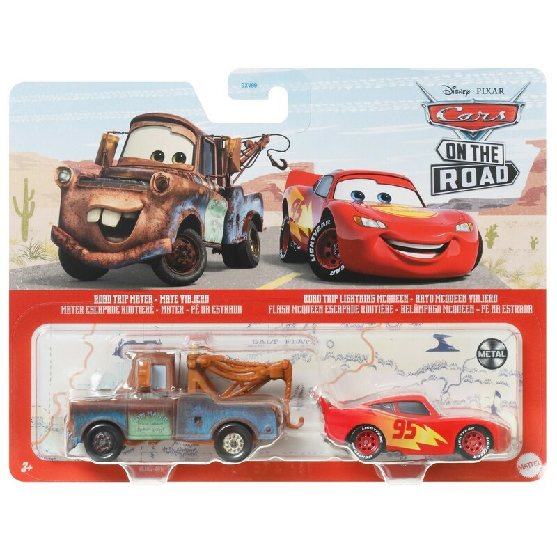 CARS3 SET 2 MASINUTE METALICE ROAD TRIP MATER SI ROAD TRIP FULGER MCQUEEN