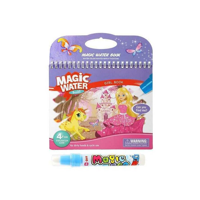 Carte de colorat cu apa Princess Toi-Toys TT46845A