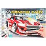 Carte de colorat cu stickere Monster Cars Depesche PT11884 - 1