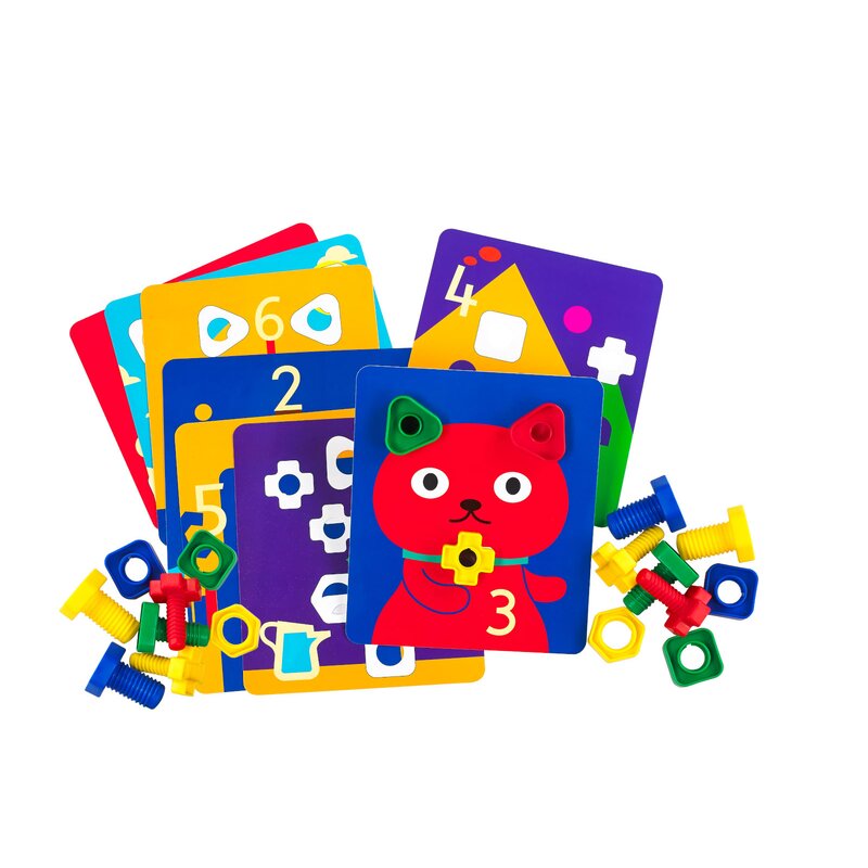 Edx education - set creativ carti de activitate pentru jocul surub si piulita