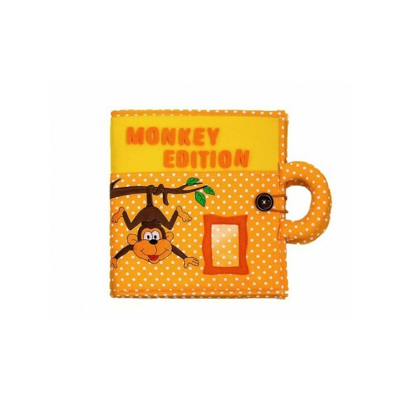 Jucarie multifunctionala carticica cu activitati monkey , quiet book