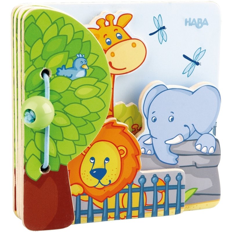 Haba - carticica pentru copii, prietenii de la zoo, 10 luni+