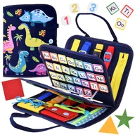 Carticica senzoriala educativa, Din fetru, Tip carte, Cu multiple activitati, Multicolor