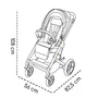 Carucior 2 in 1 Skiddou Moss Onyx, Negru - 11