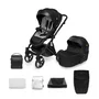 Carucior 2 in 1 Skiddou Oslo+, Onyx, Negru - 1