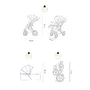 Carucior 2 in 1 Skiddou Oslo+, Onyx, Negru - 2