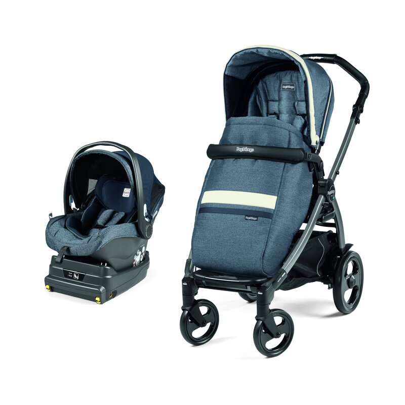 Peg perego - carucior 2 in 1 book 51 titania i-size luxe mirage baza i-size inclusa