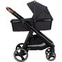 Carucior 4 in 1, FreeON, Bloom, Cu cadru din aluminiu, Landou, Scoica auto cu baza isofix, Parte sport cu sezut reversibil, Geanta pentru mamici, Suport pahar, Conform cu standardele europene de securitate EN 1888:2018/ECE R129, Black - 4