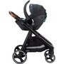 Carucior 4 in 1, FreeON, Bloom, Cu cadru din aluminiu, Landou, Scoica auto cu baza isofix, Parte sport cu sezut reversibil, Geanta pentru mamici, Suport pahar, Conform cu standardele europene de securitate EN 1888:2018/ECE R129, Black - 14