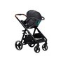 Carucior 4 in 1, FreeON, Bloom, Cu cadru din aluminiu, Landou, Scoica auto cu baza isofix, Parte sport cu sezut reversibil, Geanta pentru mamici, Suport pahar, Conform cu standardele europene de securitate EN 1888:2018/ECE R129, Black - 17