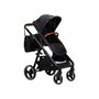 Carucior 4 in 1, FreeON, Bloom, Cu cadru din aluminiu, Landou, Scoica auto cu baza isofix, Parte sport cu sezut reversibil, Geanta pentru mamici, Suport pahar, Conform cu standardele europene de securitate EN 1888:2018/ECE R129, Black - 18