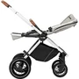 Carucior 3 in 1, FreeON, Joy, Reversibil, Cu cadru din aluminiu, Scoica auto, Husa picioare, Geanta mamici si accesorii, Conform cu standardele europene EN1888-1:2018+A1:2022, Gri - 9