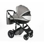 Carucior 3 in 1, FreeON, Trio Comfort, Cu cadru din aluminiu, Cu landou intarit, Reversibil, Scoica auto, Parte sport cu sezut reversibil, Geanta pentru mamici, Conform cu standardele europene de securitate EN 1888:2018 si ECE R44/04, Grey - 8