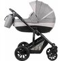 Carucior 3 in 1, FreeON, Trio Comfort, Cu cadru din aluminiu, Cu landou intarit, Reversibil, Scoica auto, Parte sport cu sezut reversibil, Geanta pentru mamici, Conform cu standardele europene de securitate EN 1888:2018 si ECE R44/04, Grey - 6
