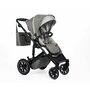 Carucior 3 in 1, FreeON, Trio Comfort, Cu cadru din aluminiu, Cu landou intarit, Reversibil, Scoica auto, Parte sport cu sezut reversibil, Geanta pentru mamici, Conform cu standardele europene de securitate EN 1888:2018 si ECE R44/04, Grey - 4