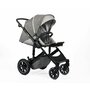 Carucior 3 in 1, FreeON, Trio Comfort, Cu cadru din aluminiu, Cu landou intarit, Reversibil, Scoica auto, Parte sport cu sezut reversibil, Geanta pentru mamici, Conform cu standardele europene de securitate EN 1888:2018 si ECE R44/04, Grey - 5