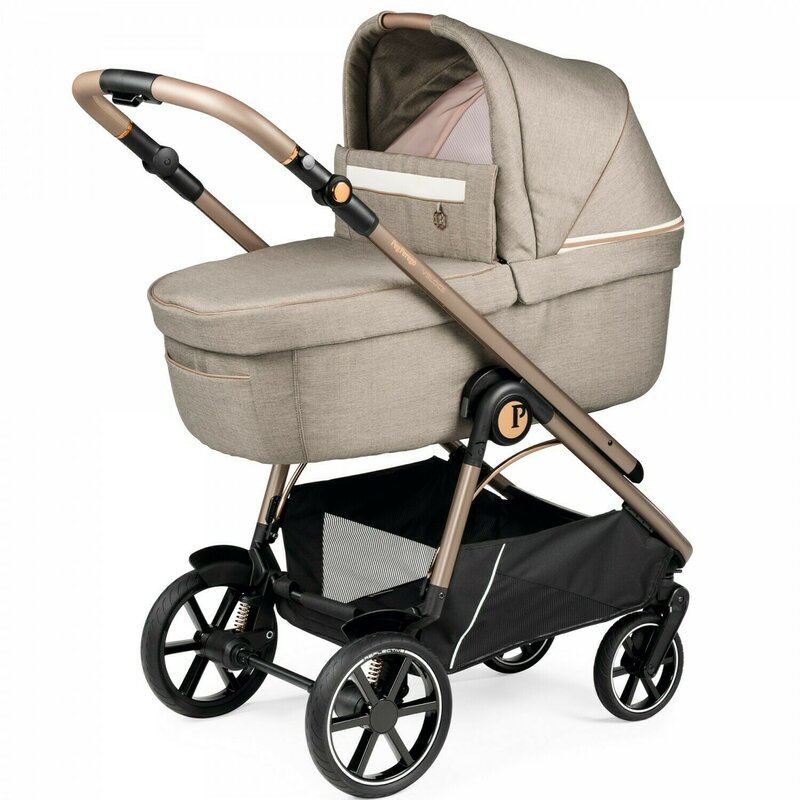 Carucior 3 in 1 Peg Perego Veloce, Lounge, 0 - 22 kg, Mon Amour, Bej / Roz