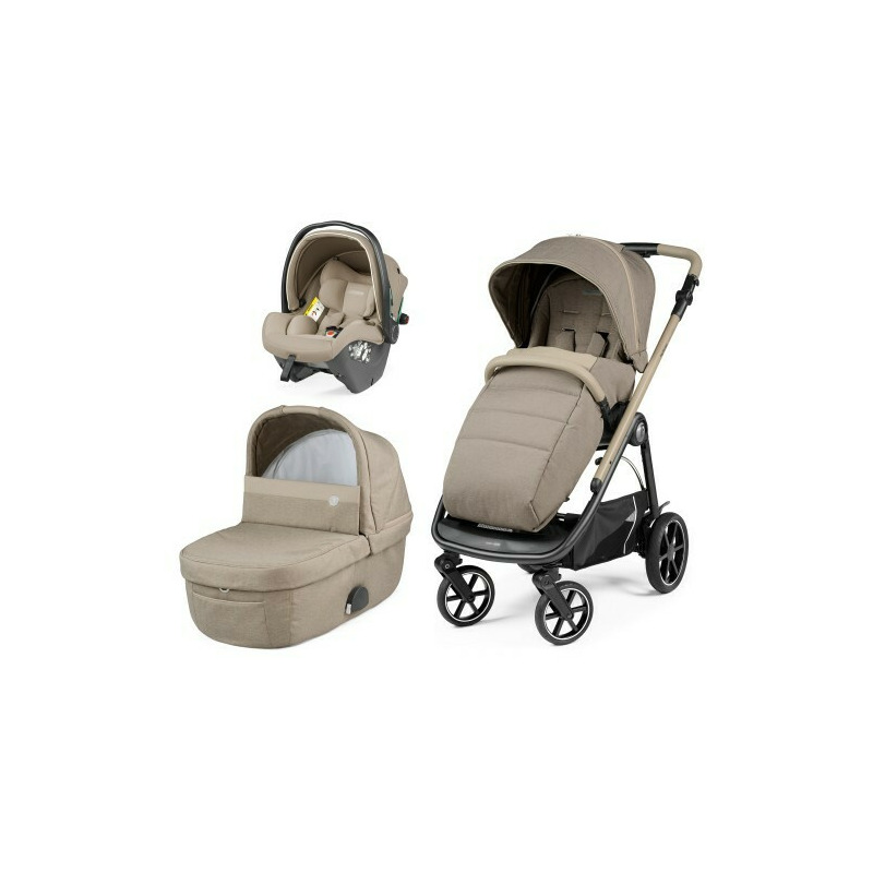 Carucior 3 in 1 Peg Perego Veloce, SLK, 0 - 22 kg, Sand, Bej