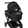 Carucior 3 in 1, FreeON, Zack, Cu cadru din aluminiu, Landou, Scoica auto, Geanta pentru mamici, Conform cu standardele EN 1888:2018 si ECE R129, Black - 3