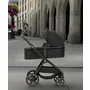 Carucior 3 in 1, FreeON, Zack, Cu cadru din aluminiu, Landou, Scoica auto, Geanta pentru mamici, Conform cu standardele EN 1888:2018 si ECE R129, Black - 10