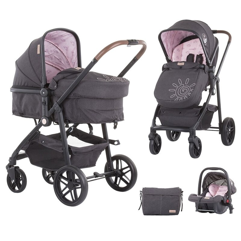 Chipolino - Carucior 3 in 1 Adora , Peony, Roz