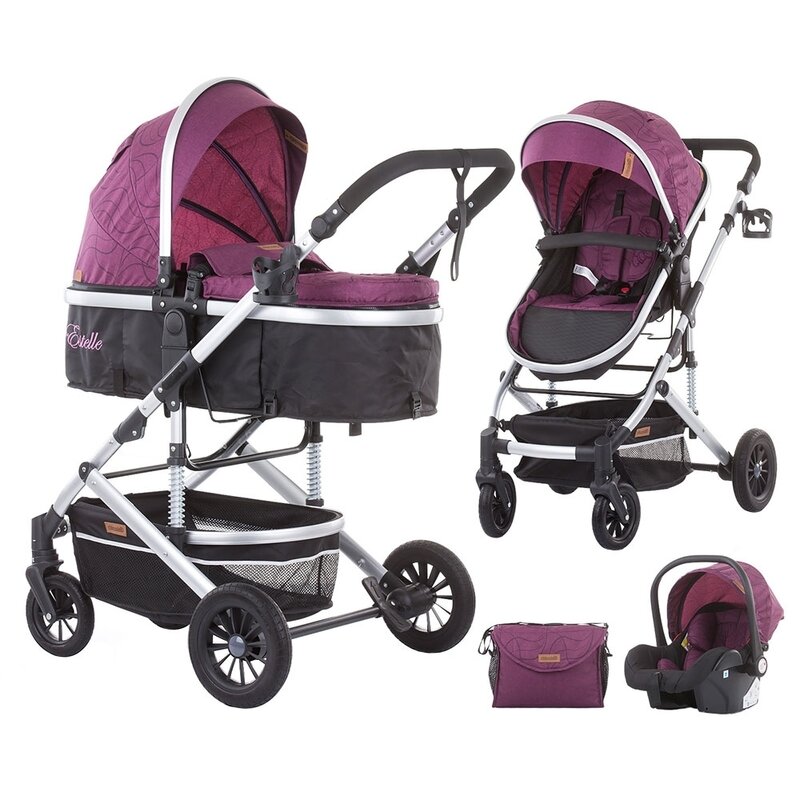 Chipolino - carucior estelle 3 in 1 lilac
