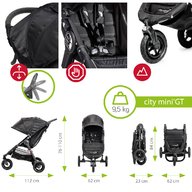 Baby Jogger - Carucior City Mini GT Sistem 2 in 1, Charcoal Denim