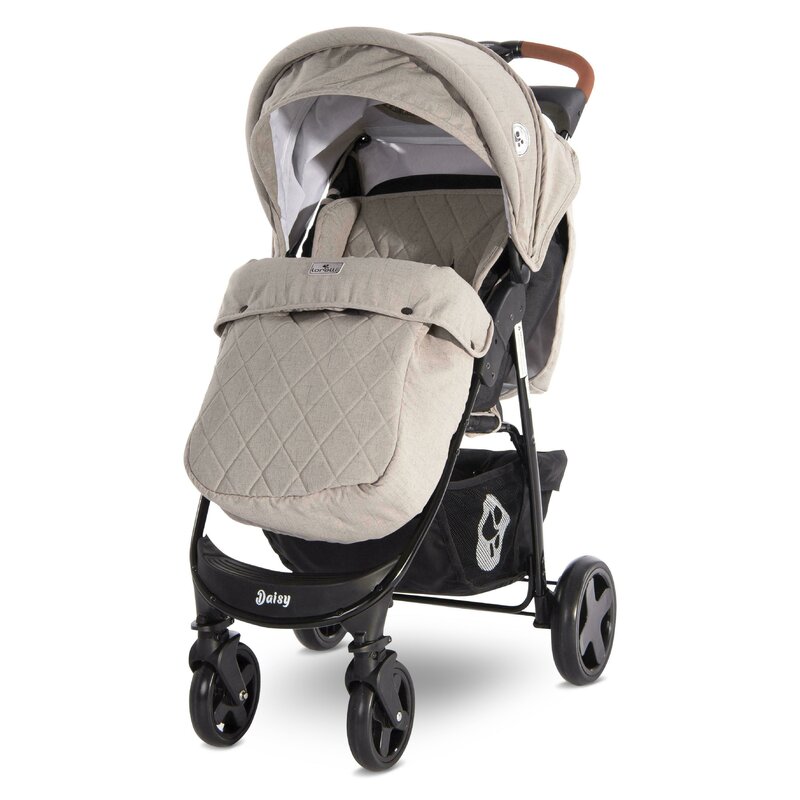 Lorelli - carucior sport daisy cu acoperitoare pentru picioare string, bej