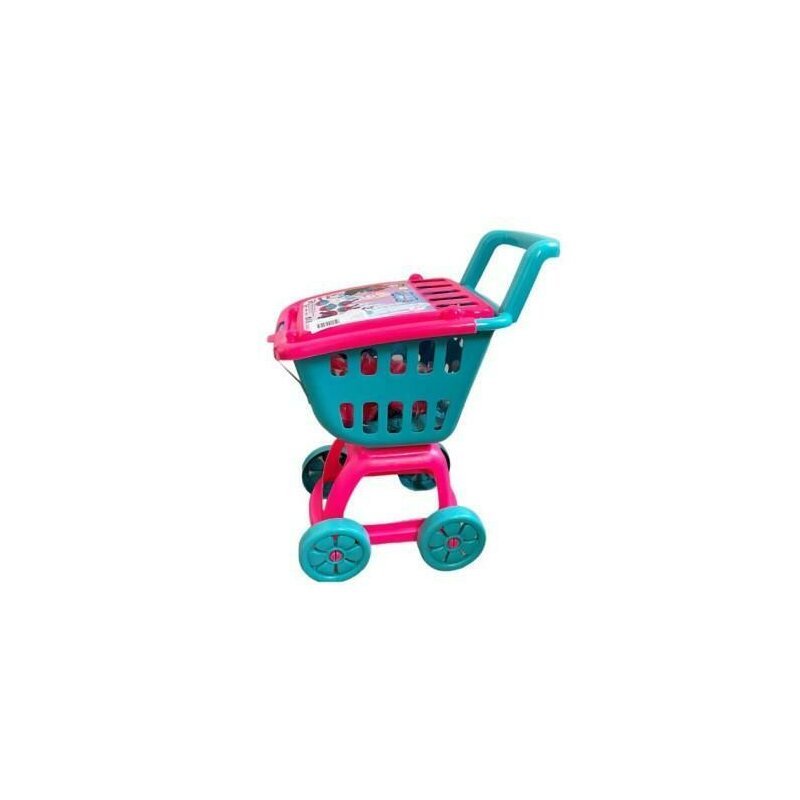 Carucior de cumparaturi cu accesorii pentru copii, Ice World Trolley, roz