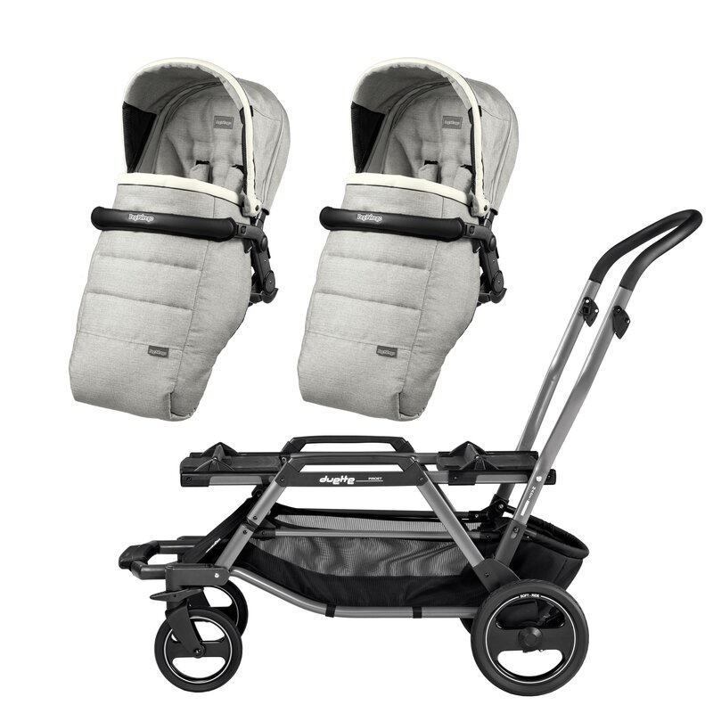 Peg perego - carucior duette piroet elite, luxe pure