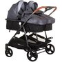 Carucior gemeni Chipolino Duo Smart 2 in 1 silver grey - 1