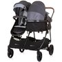Carucior gemeni Chipolino Duo Smart 2 in 1 silver grey - 5