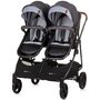 Carucior gemeni Chipolino Duo Smart 2 in 1 silver grey - 6