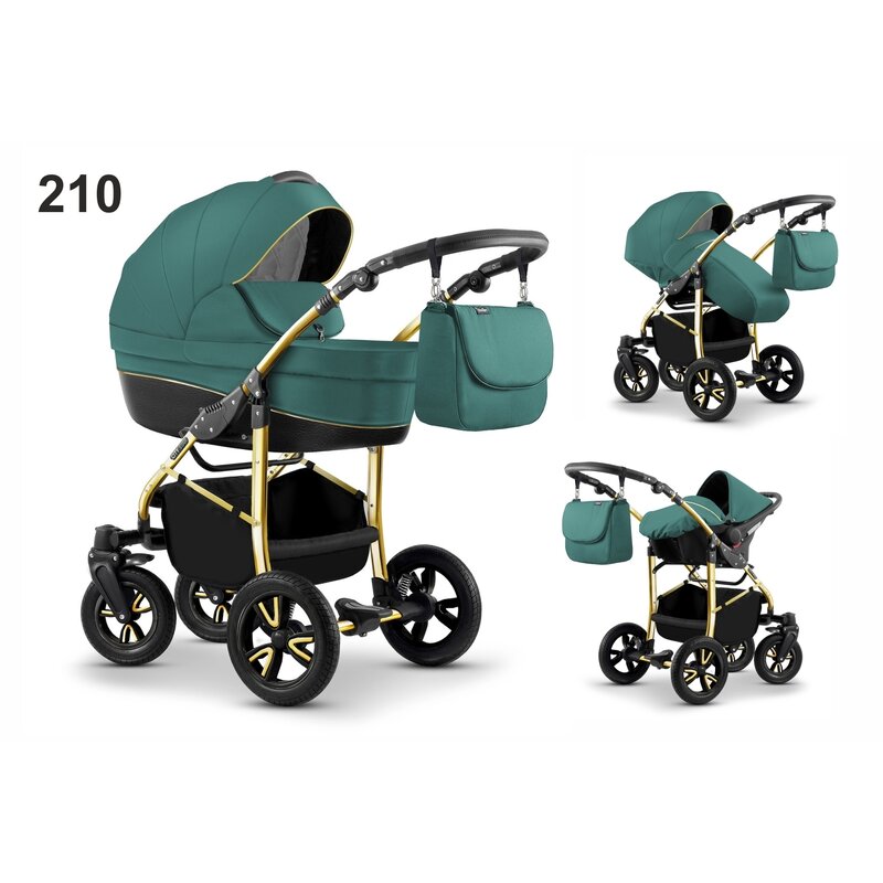 Mikado - carucior city star s-line 3 in 1 (culoare 210) verde smarald