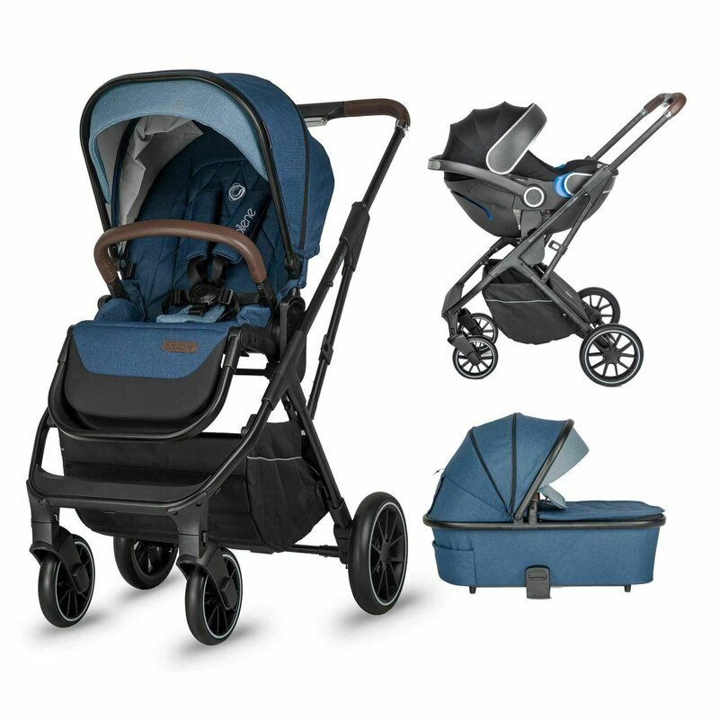 Coccolle - carucior modular 2in1 cooccolle silene celestial blue+cos auto 0-13 kg gb idan silver fox grey