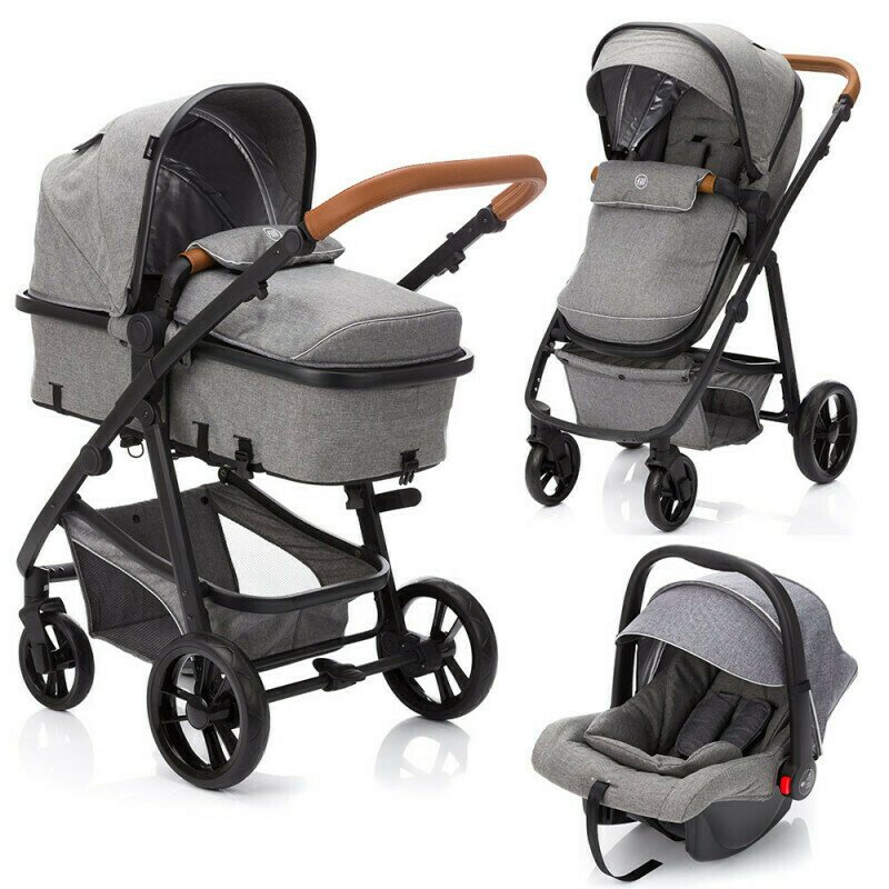 Fillikid - carucior 3 in 1 panther, transformabil, gri