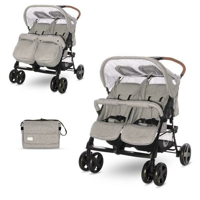 Lorelli - carucior gemeni sport twin , steel, gri