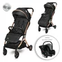 Carucior pentru nou-nascut, Myla, tip troller, Black - 1