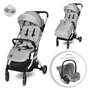 Carucior pentru nou-nascut, Myla, tip troller, Grey Black - 1