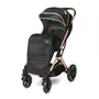 Carucior pentru nou-nascut Storm, pana la 22 kg, cadru aluminiu, Luxe Black - 3