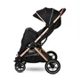 Carucior pentru nou-nascut Storm, pana la 22 kg, cadru aluminiu, Luxe Black - 4