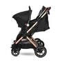 Carucior pentru nou-nascut Storm, pana la 22 kg, cadru aluminiu, Luxe Black - 5
