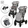 Carucior pentru nou-nascut Storm, pana la 22 kg, cadru aluminiu, Opaline Grey - 1